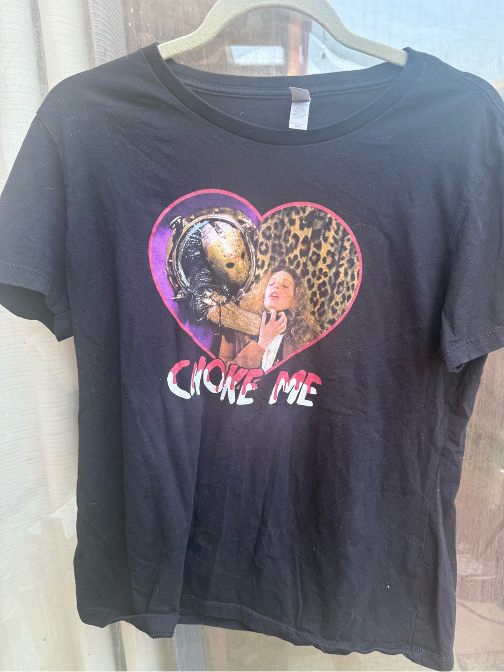 black Next Level Apparel 3900 "Choke Me" t-shirt